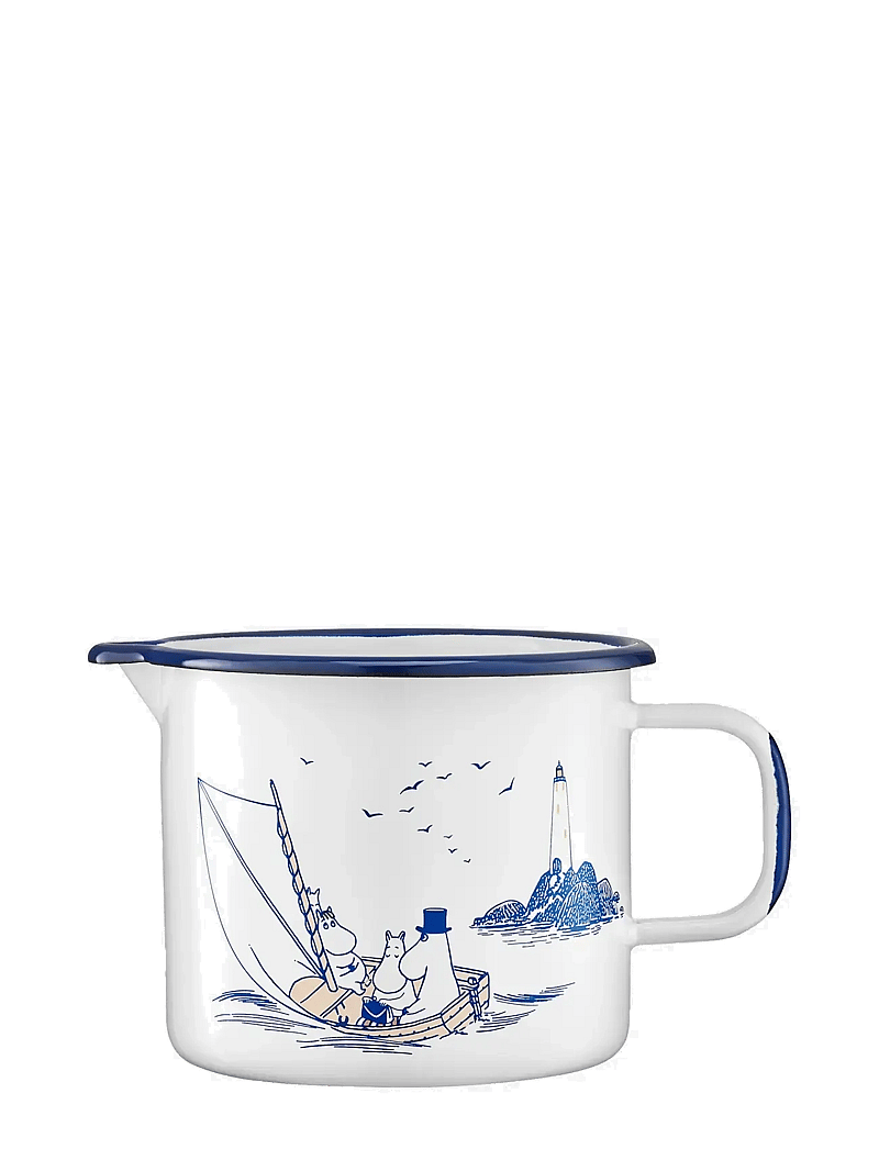 Muurla - Enamel jug 1,3l Sailors - madalaimad hinnad - white - 0