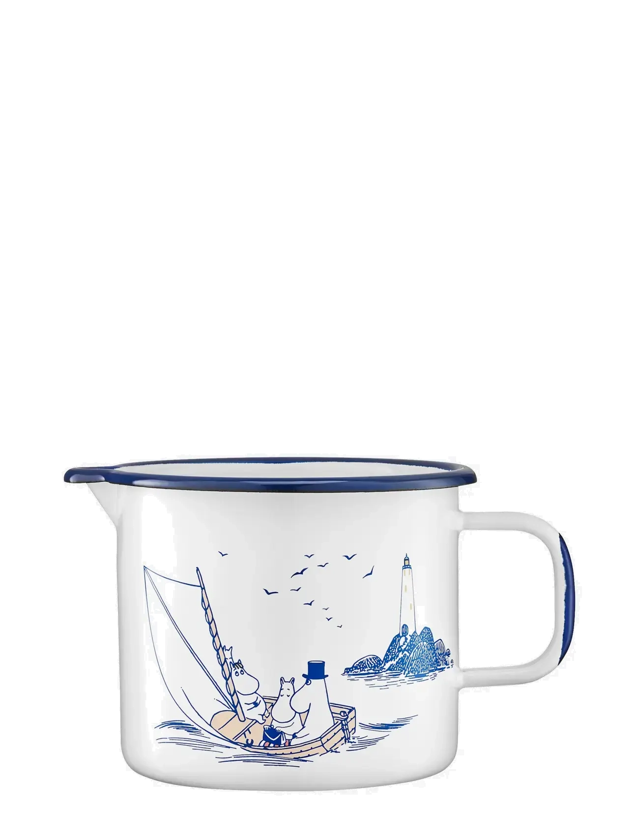 Muurla Emaljkanna 1,3l Sjömän - Mumin - WHITE / white