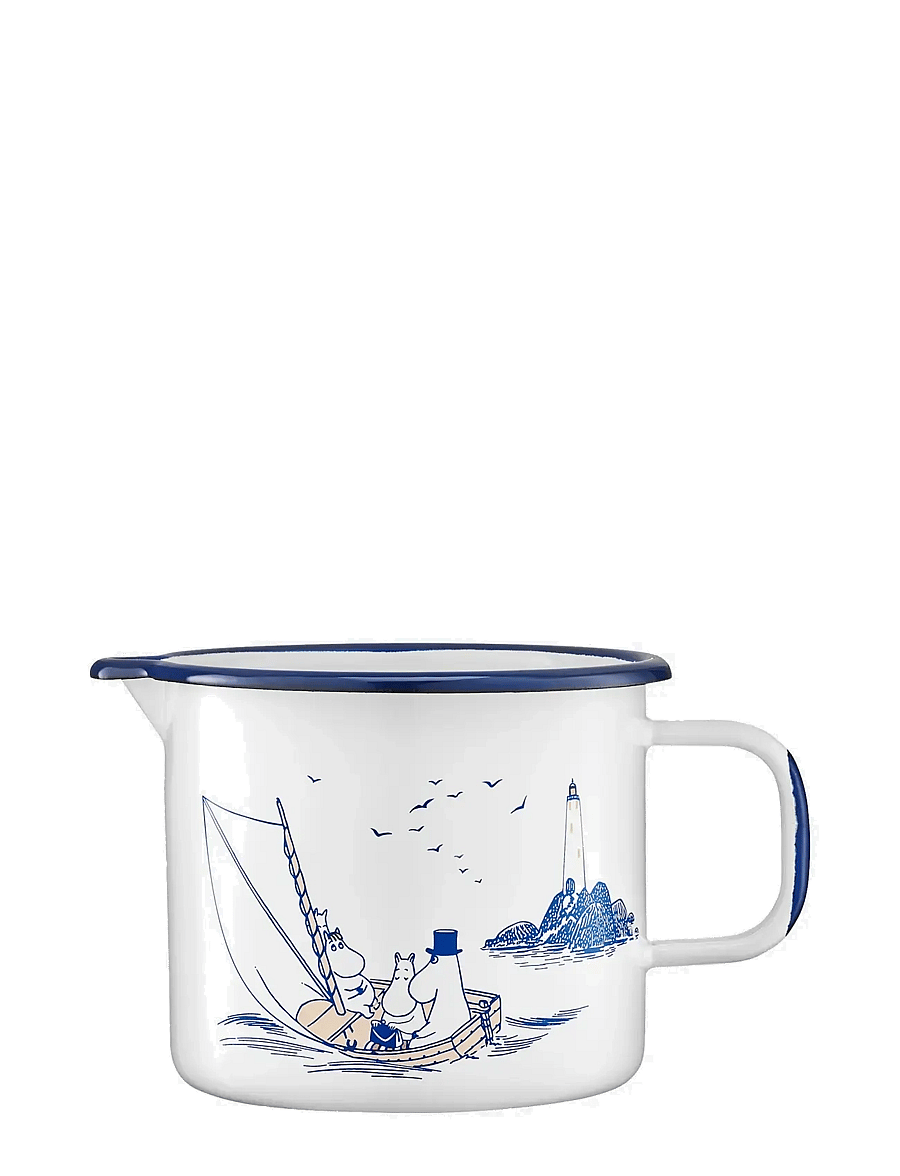 Muumitrollid - Enamel jug 1,3l Sailors - tassid ja kruusid - white - 0
