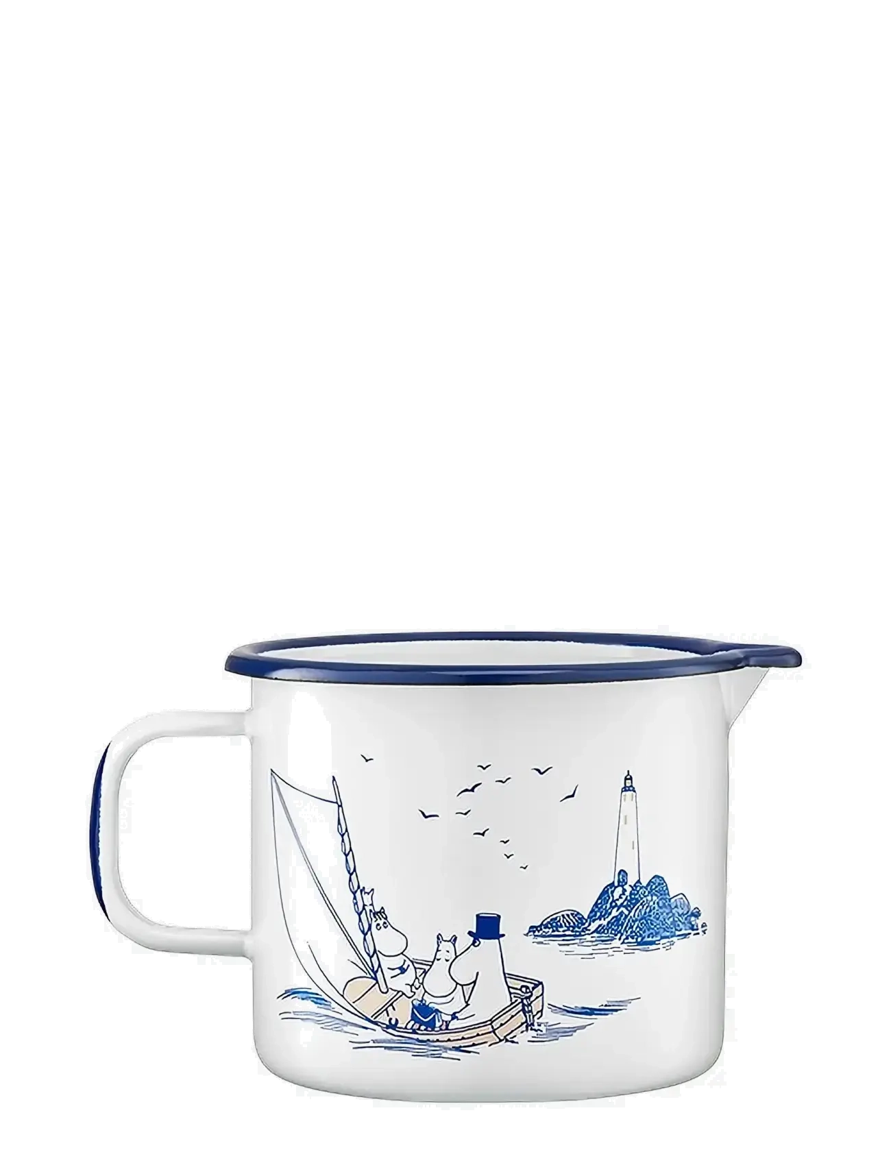 MUMIN - Enamel jug 1,3l Sailors - krus & kopper - white - 1