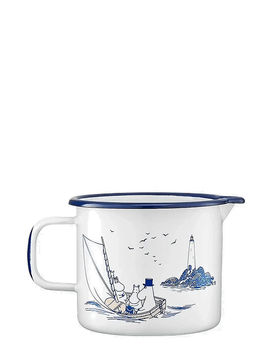 Muumitrollid - Enamel jug 1,3l Sailors - tassid ja kruusid - white - 1