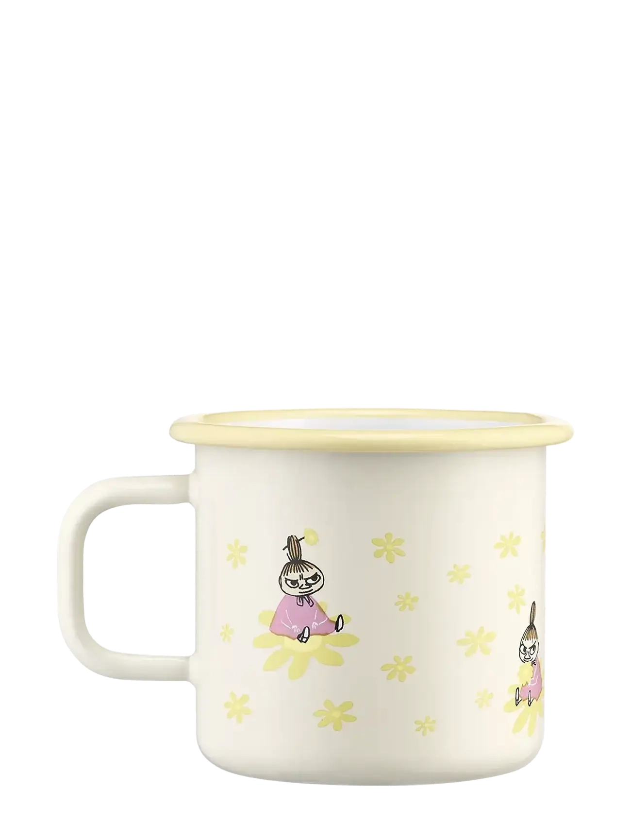 Muurla - Moomin enamel mug Flowers 3,7dl - kohvitassid - beige - 2