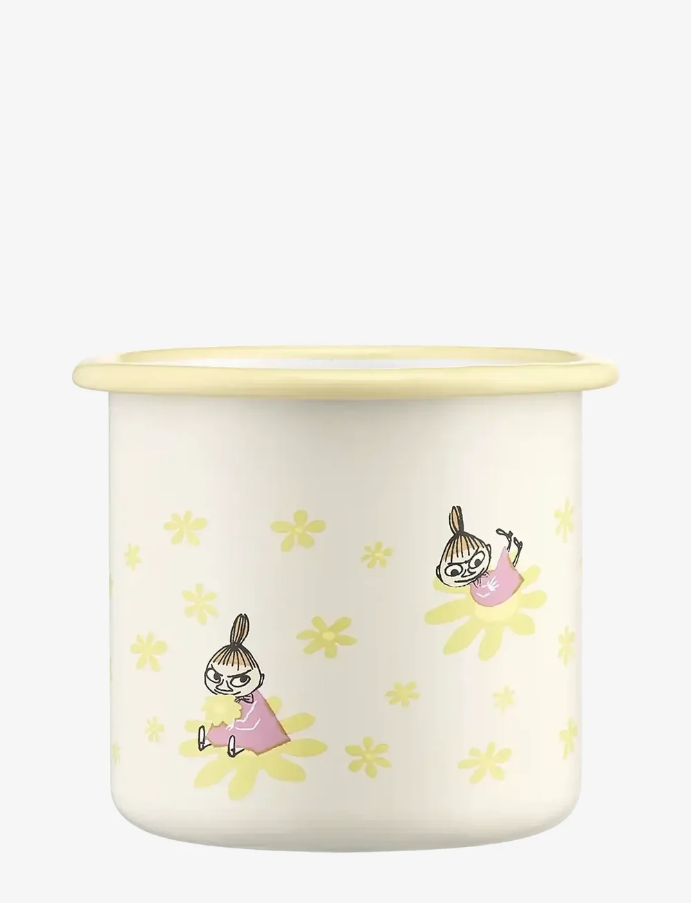 Muurla - Moomin enamel mug Flowers 3,7dl - tasses à café - beige - 2