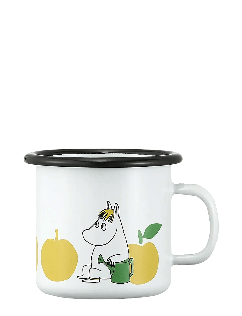 Muurla - Moomin enamel mug Joyfull Apples 2,5dl - teetassid - white - 0
