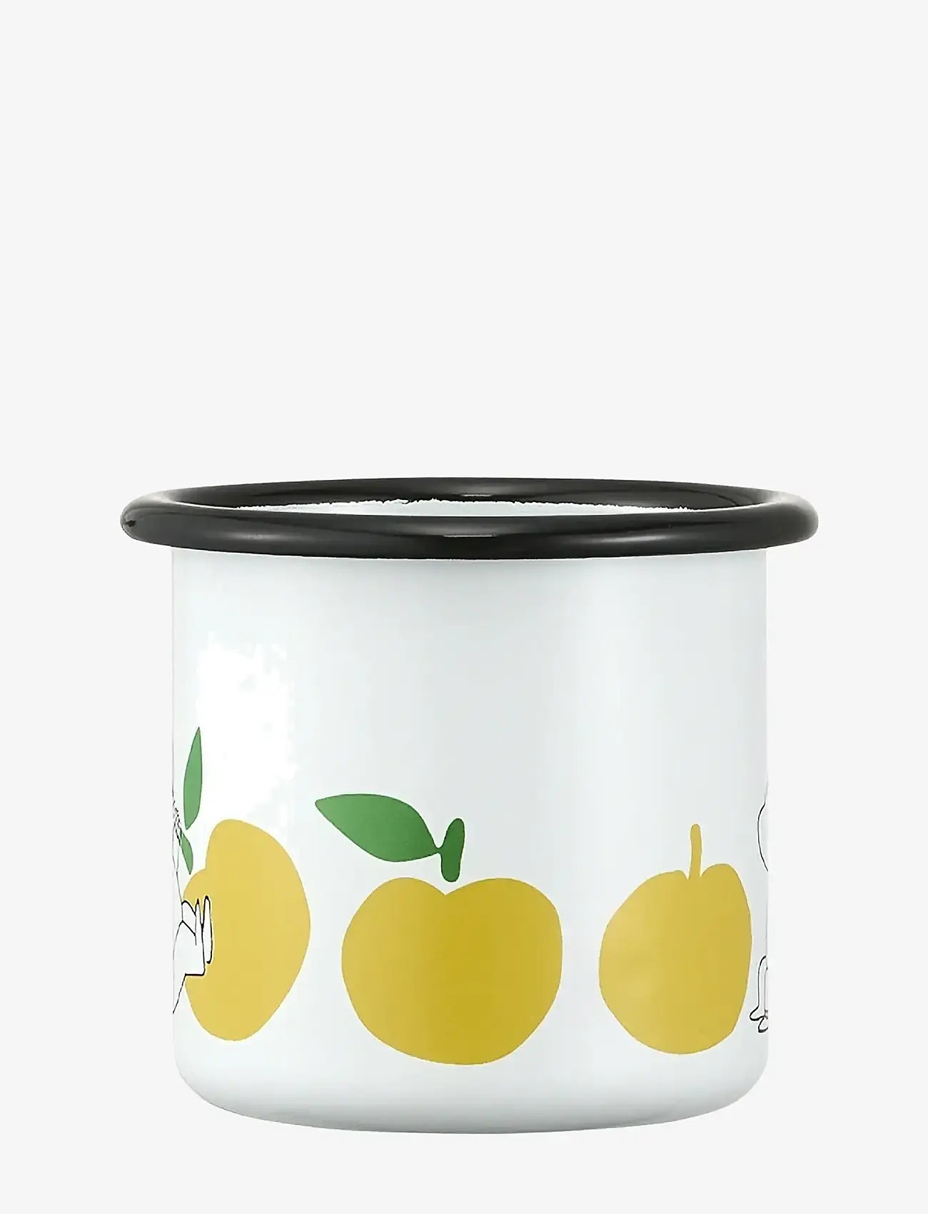 Muurla - Moomin enamel mug Joyfull Apples 2,5dl - teetassid - white - 1