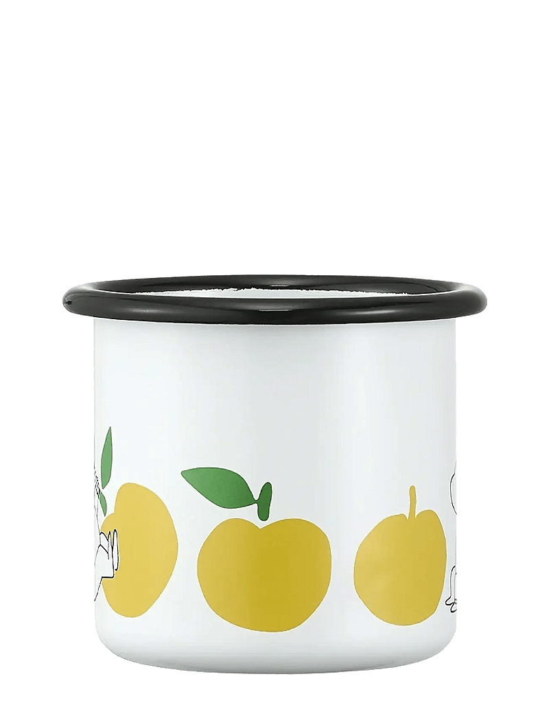 Muurla - Moomin enamel mug Joyfull Apples 2,5dl - teetassid - white - 1