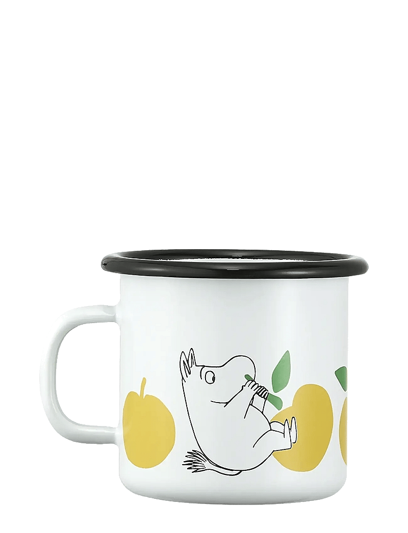 Muurla - Moomin enamel mug Joyfull Apples 2,5dl - teetassid - white - 2