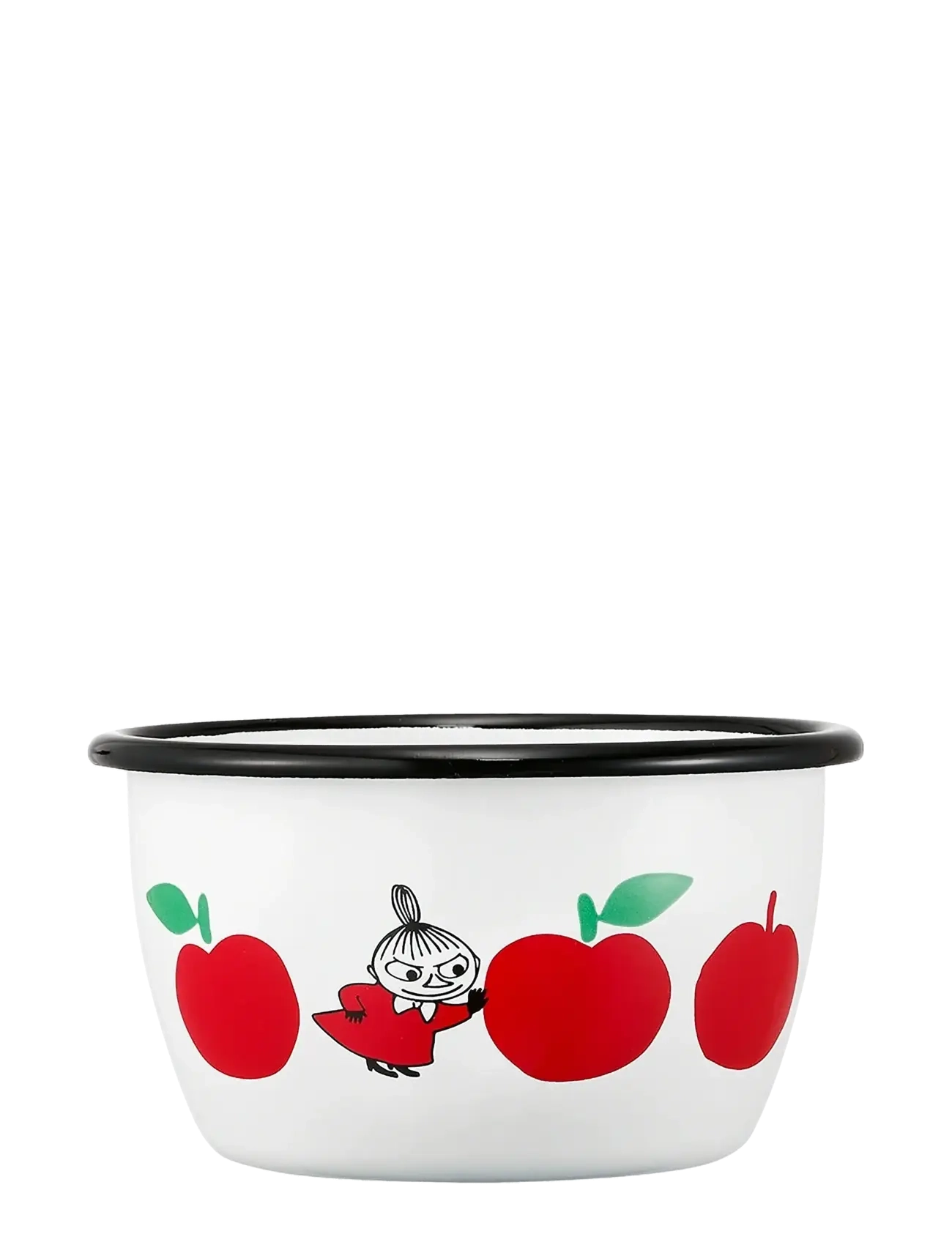 MUURLA Mumit-Emaljeskål »Glada Äpplen« 3 Dl, Lilla My Weiß - 300 ML - Unisex