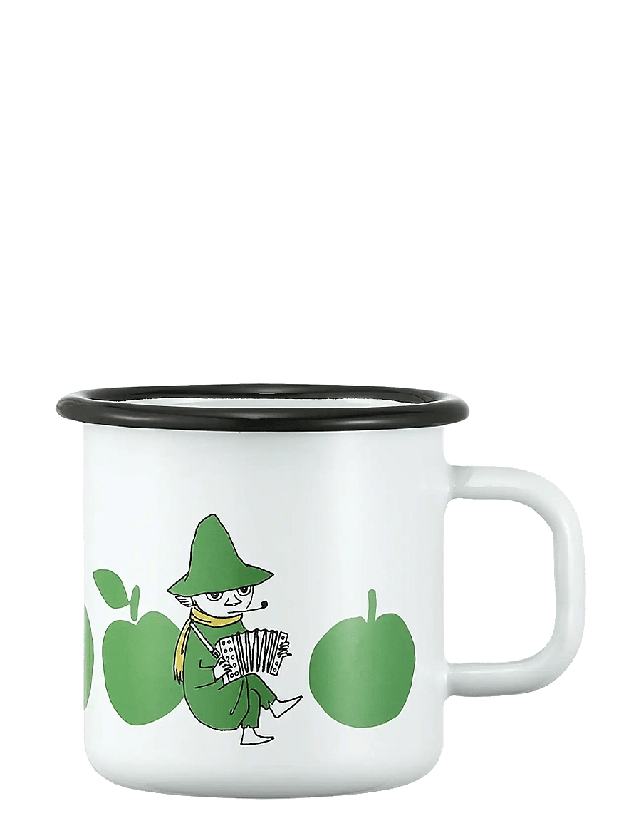 Muurla - Moomin enamel mug Joyfull Apples 3,7dl - teetassen - white - 1