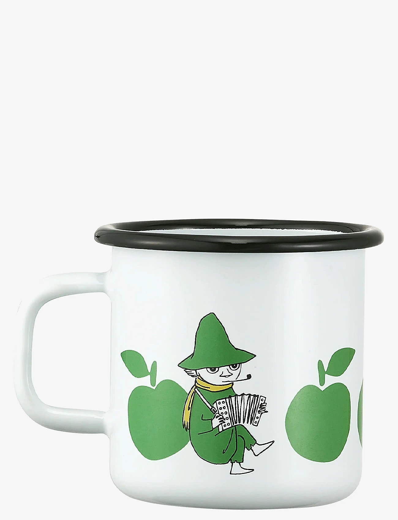 Muurla - Moomin enamel mug Joyfull Apples 3,7dl - tea cups - white - 3