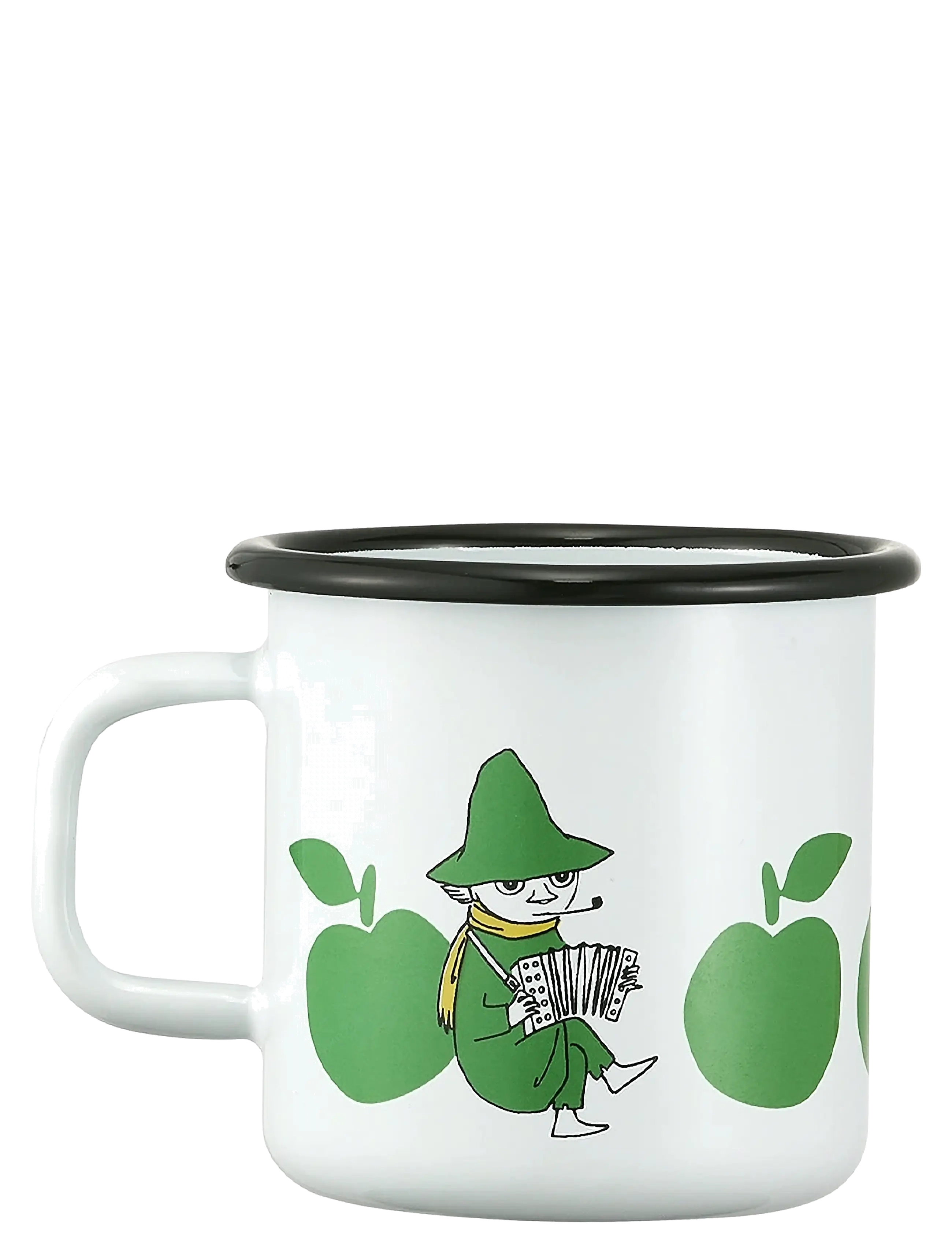 Muurla - Moomin enamel mug Joyfull Apples 3,7dl - teetassen - white - 3