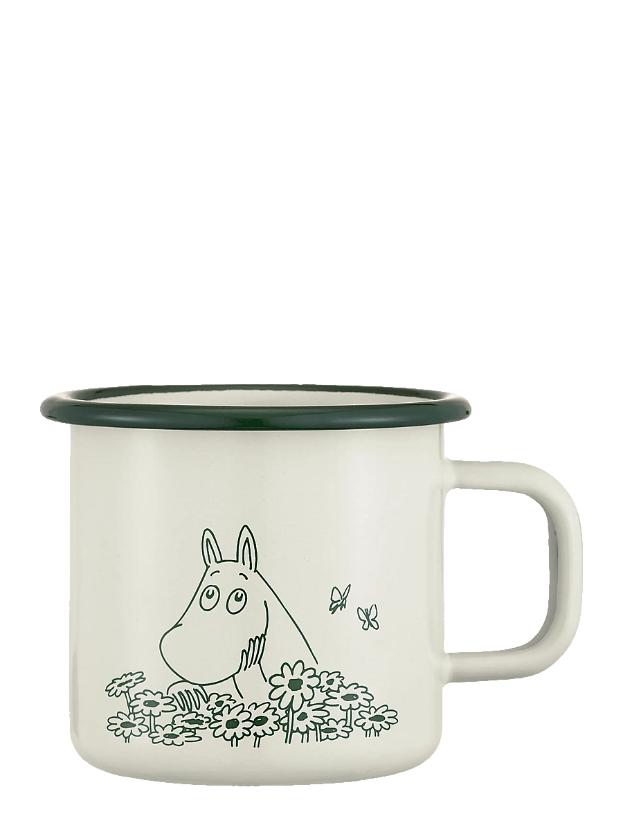 Muurla - Moomin enamel mug Summer Crush 3,7dl - kohvitassid - off-white - 1