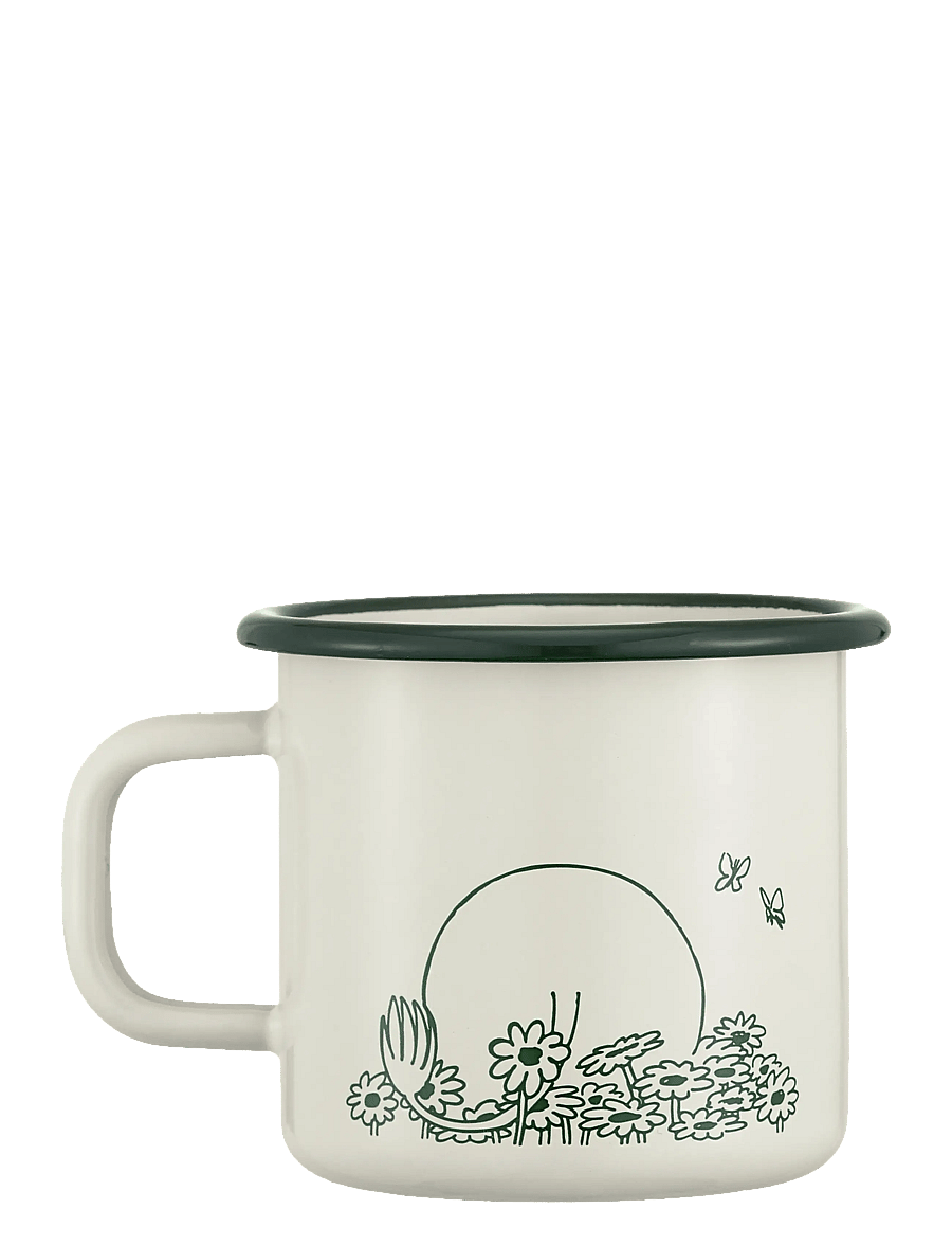 Muurla - Moomin enamel mug Summer Crush 3,7dl - kohvitassid - off-white - 2