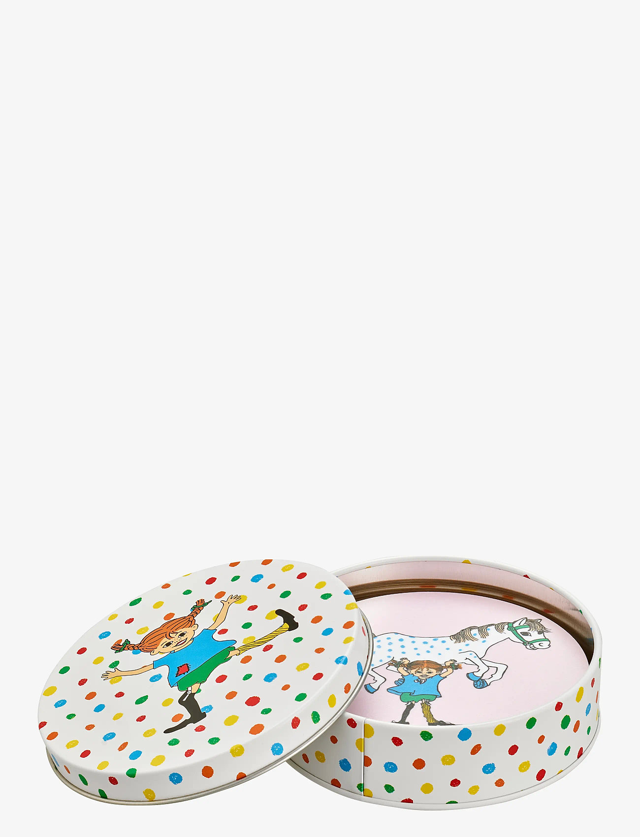 Pipi Pikksukk - Coasters 4pcs in a tin jar - dekoratsioonid - multi - 1