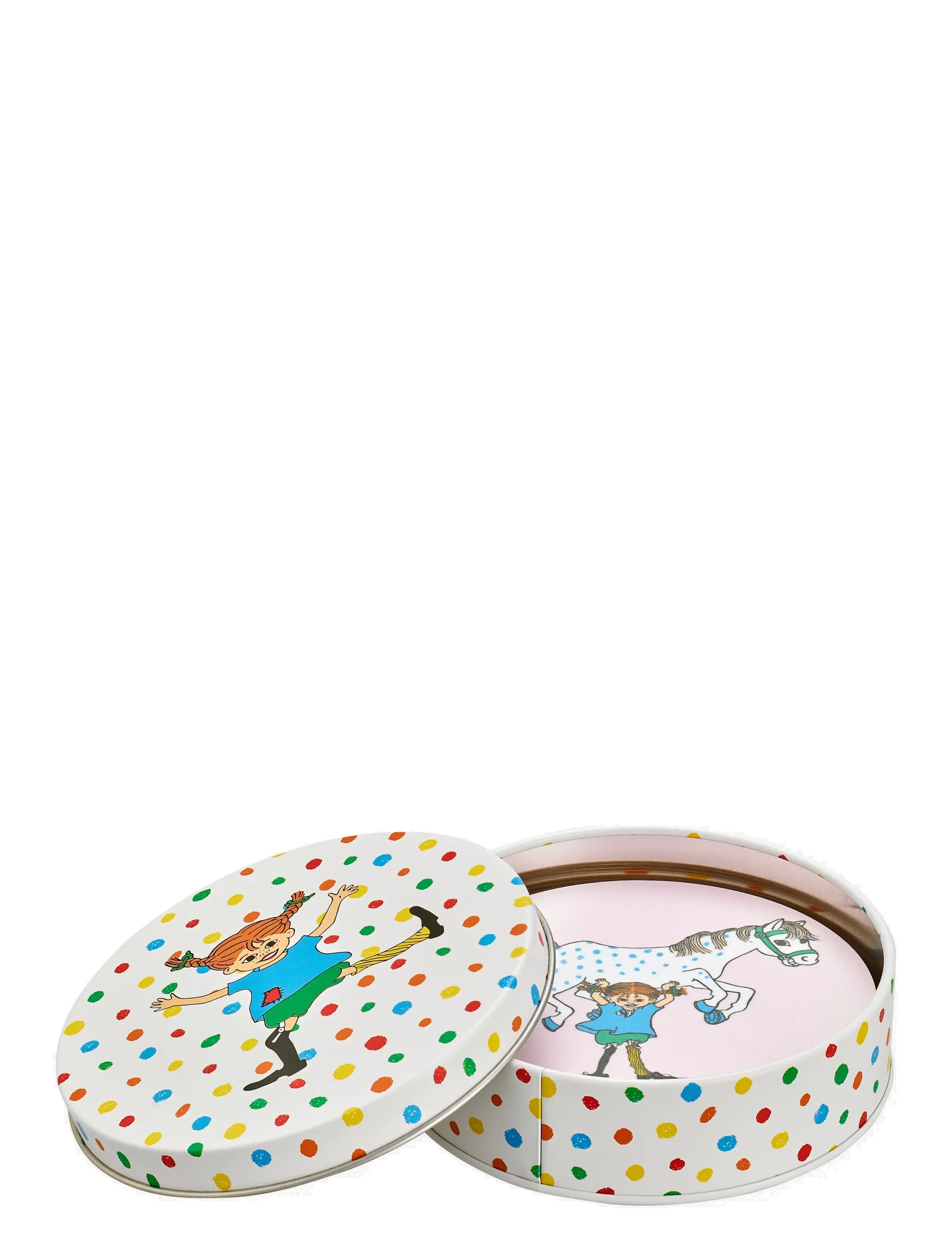 Pepija Garzeķe - Coasters 4pcs in a tin jar - dekorācijas - multi - 1