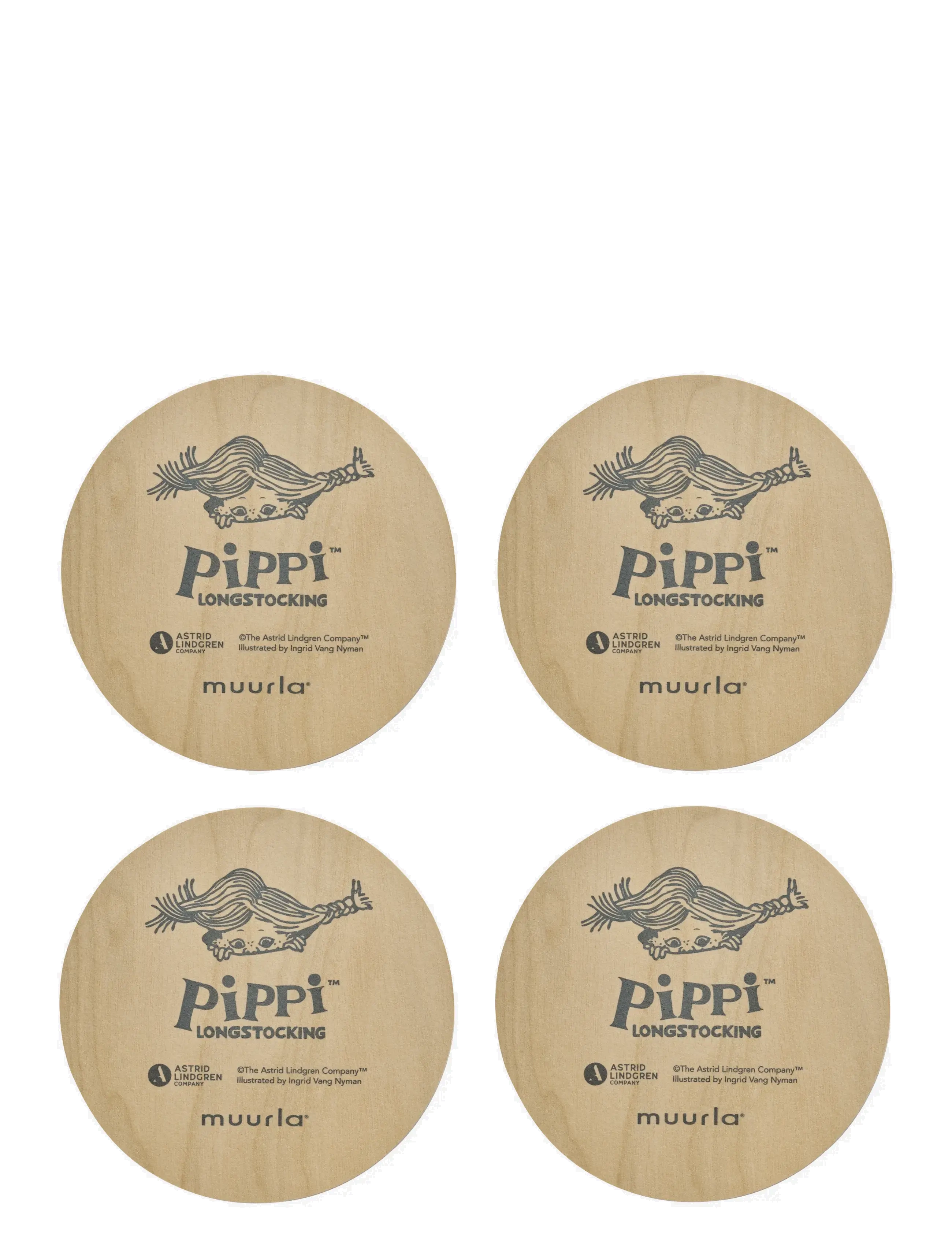 Pepija Garzeķe - Coasters 4pcs in a tin jar - dekorācijas - multi - 3
