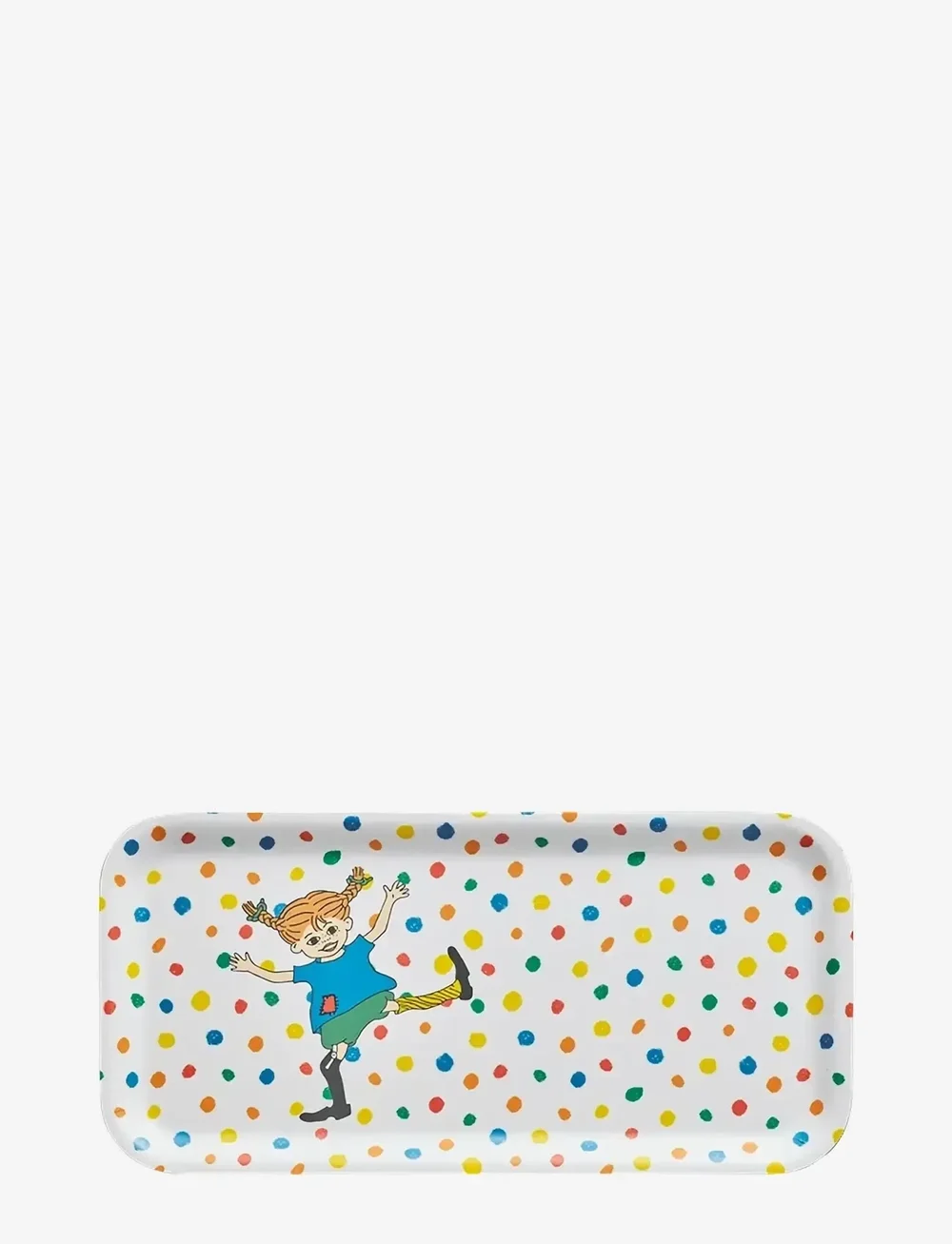 Pippi Langstrømpe - Tray 27x13cm Hoppsansa - madlavning - white - 0