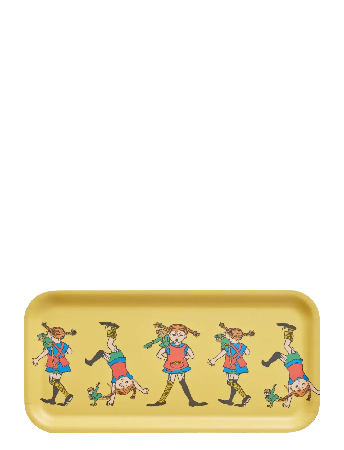 MUURLA Tallerken 27x13 Cm Pippi Langstrømpe Gelb - 27X13CM - Kinder
