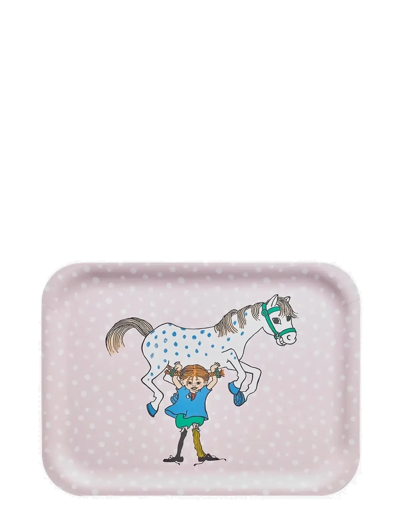 MUURLA Tallerken 27x20 Cm Pippi & Den Lille Mand Pink - 27X20CM - Kinder
