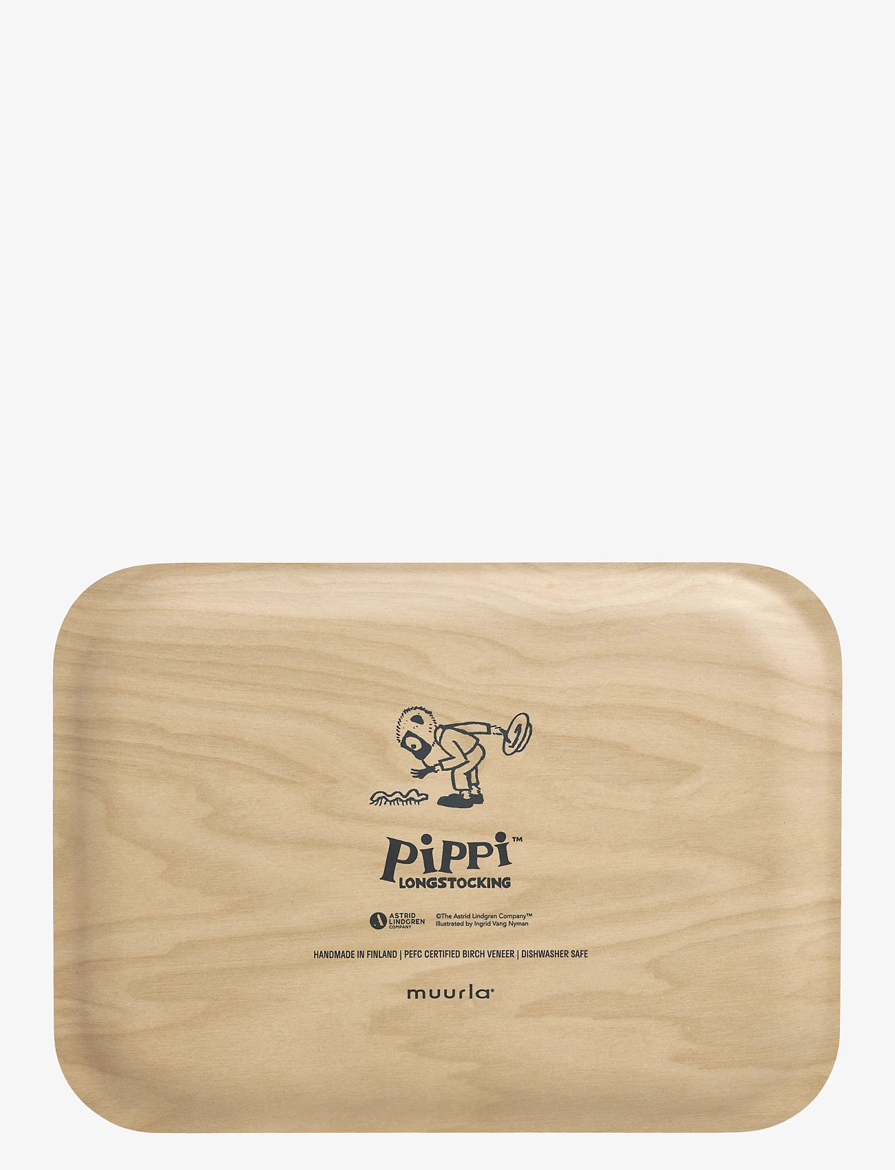 Pippi Långstrump - Bricka 27x20cm Världens starkaste tjej - matlagning - yellow - 1