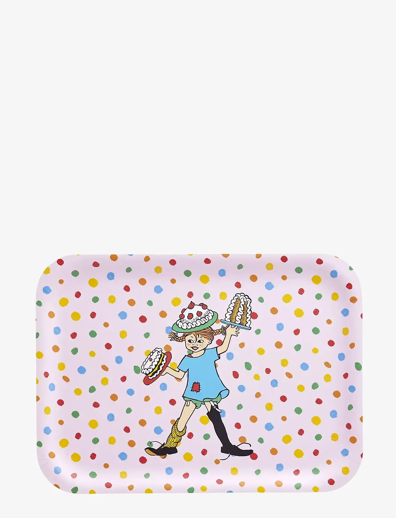 Muurla - Pippi tray Birthday 27x20cm - madlavning - pink - 1
