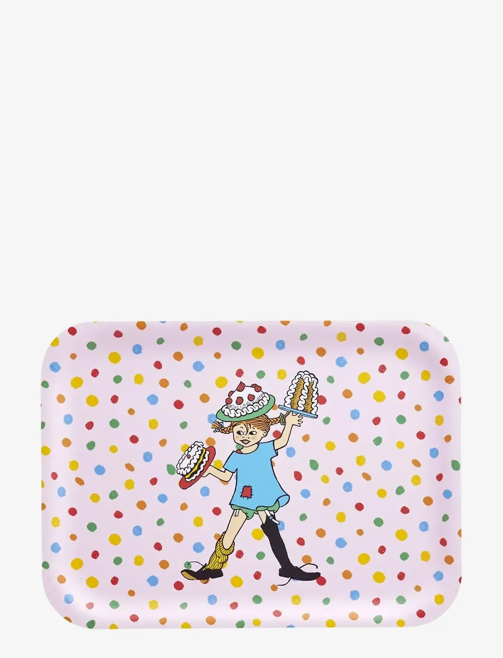 Muurla - Pippi tray Birthday 27x20cm - kochen - pink - 0