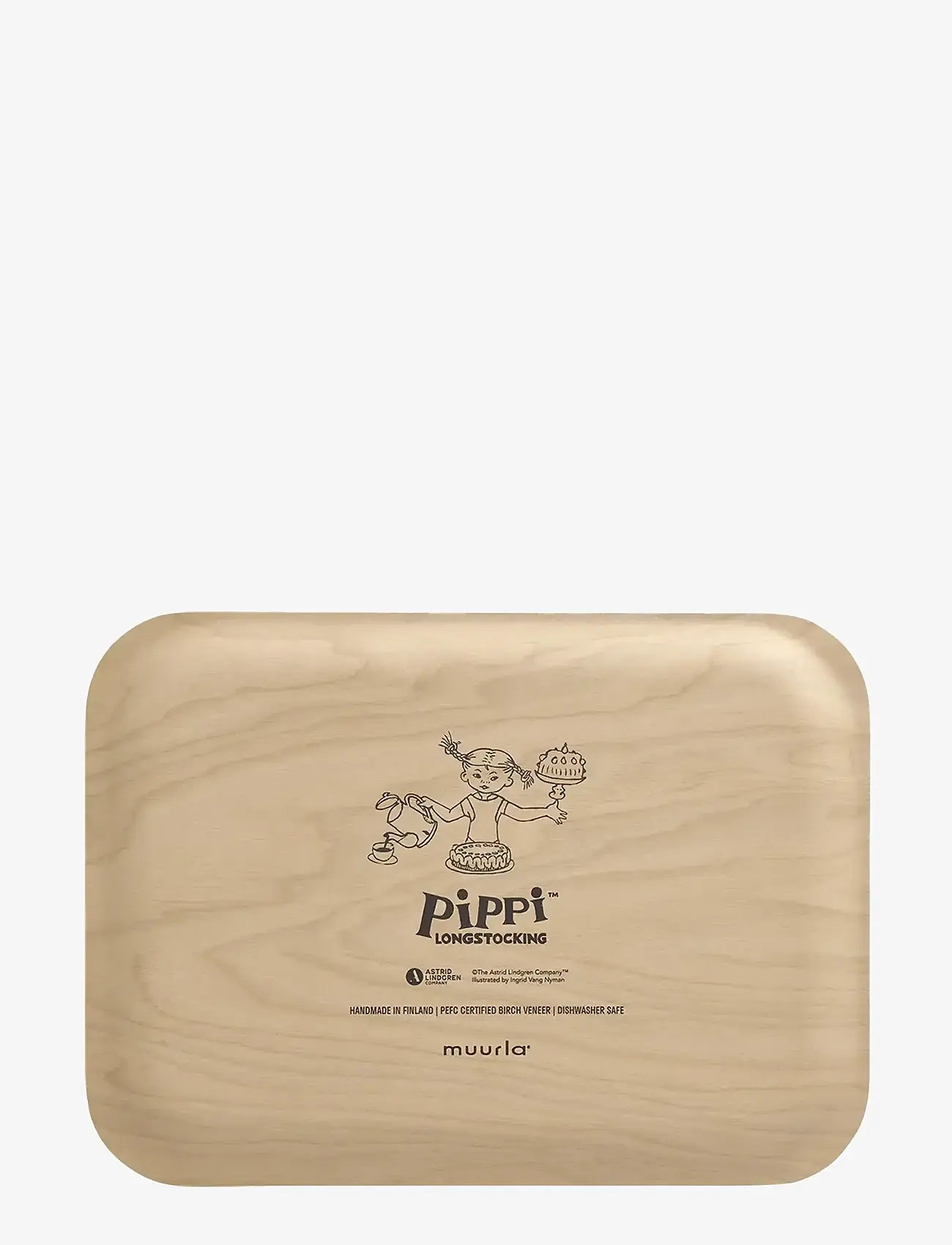 Muurla - Pippi tray Birthday 27x20cm - madlavning - pink - 2