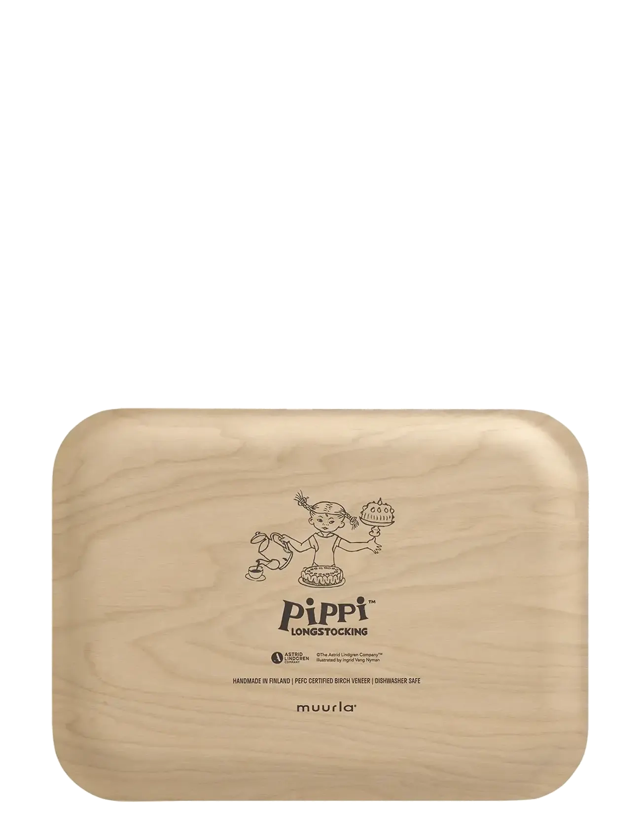 Muurla - Pippi tray Birthday 27x20cm - kochen - pink - 2