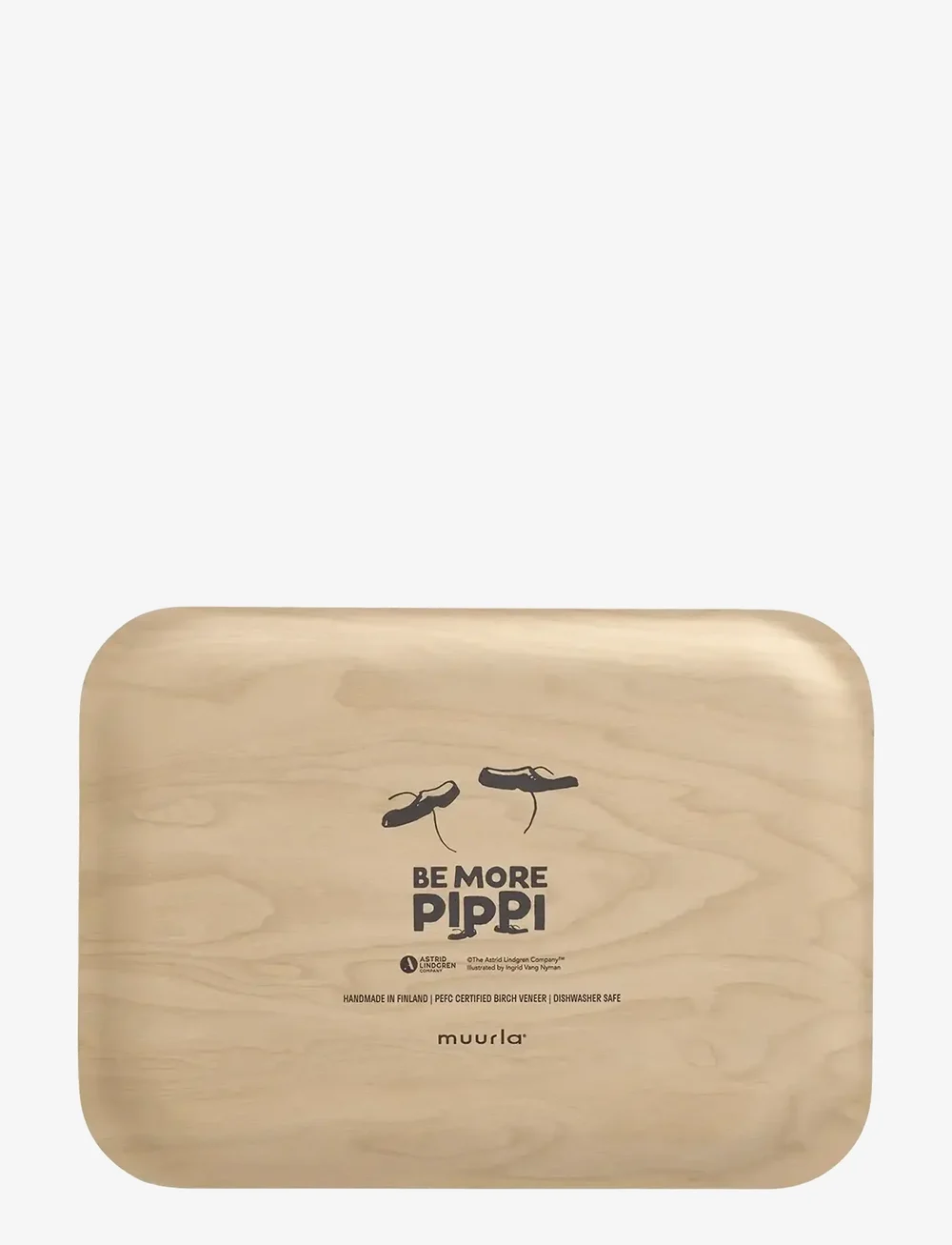 Muurla - Pippi tray BE MORE PIPPI 27x20cm - gatavošana - beige - 1