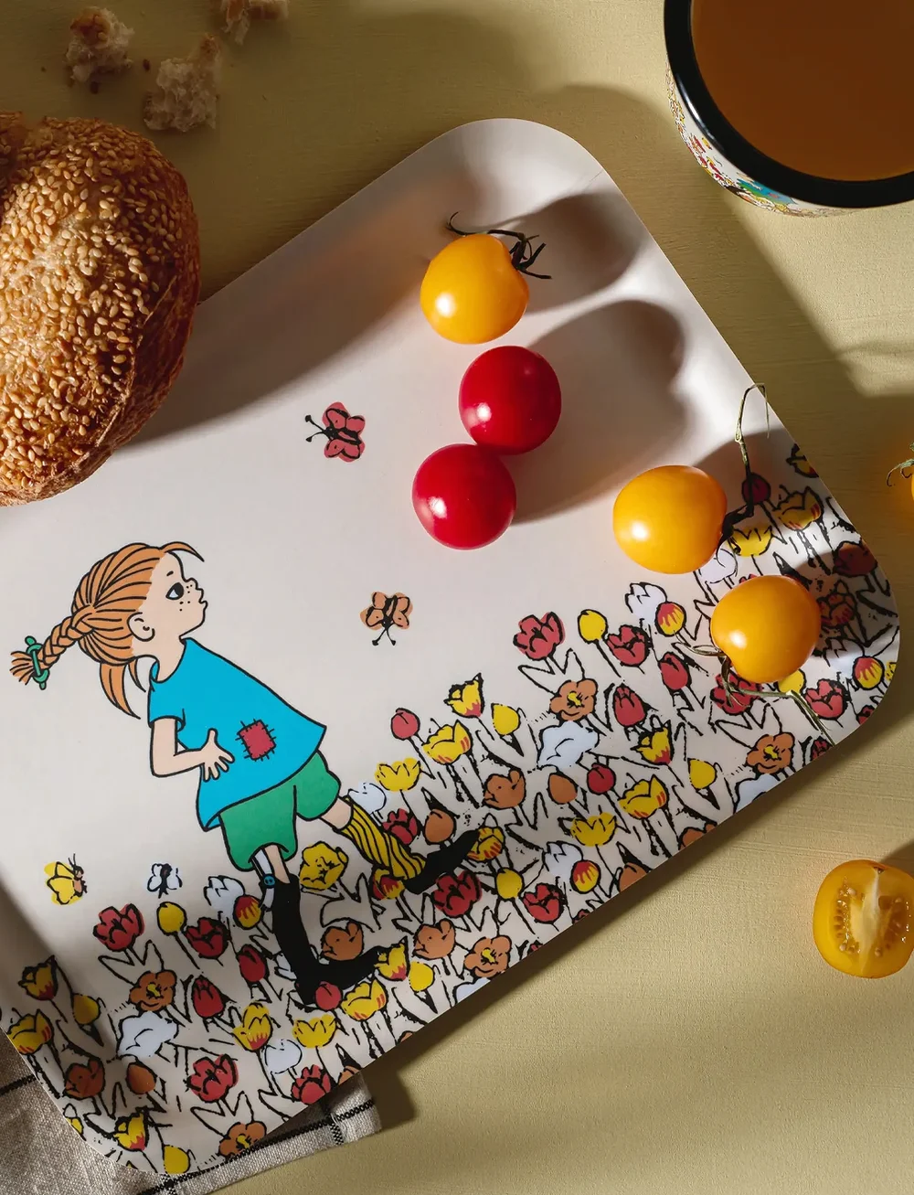 Muurla - Pippi tray BE MORE PIPPI 27x20cm - gatavošana - beige - 2