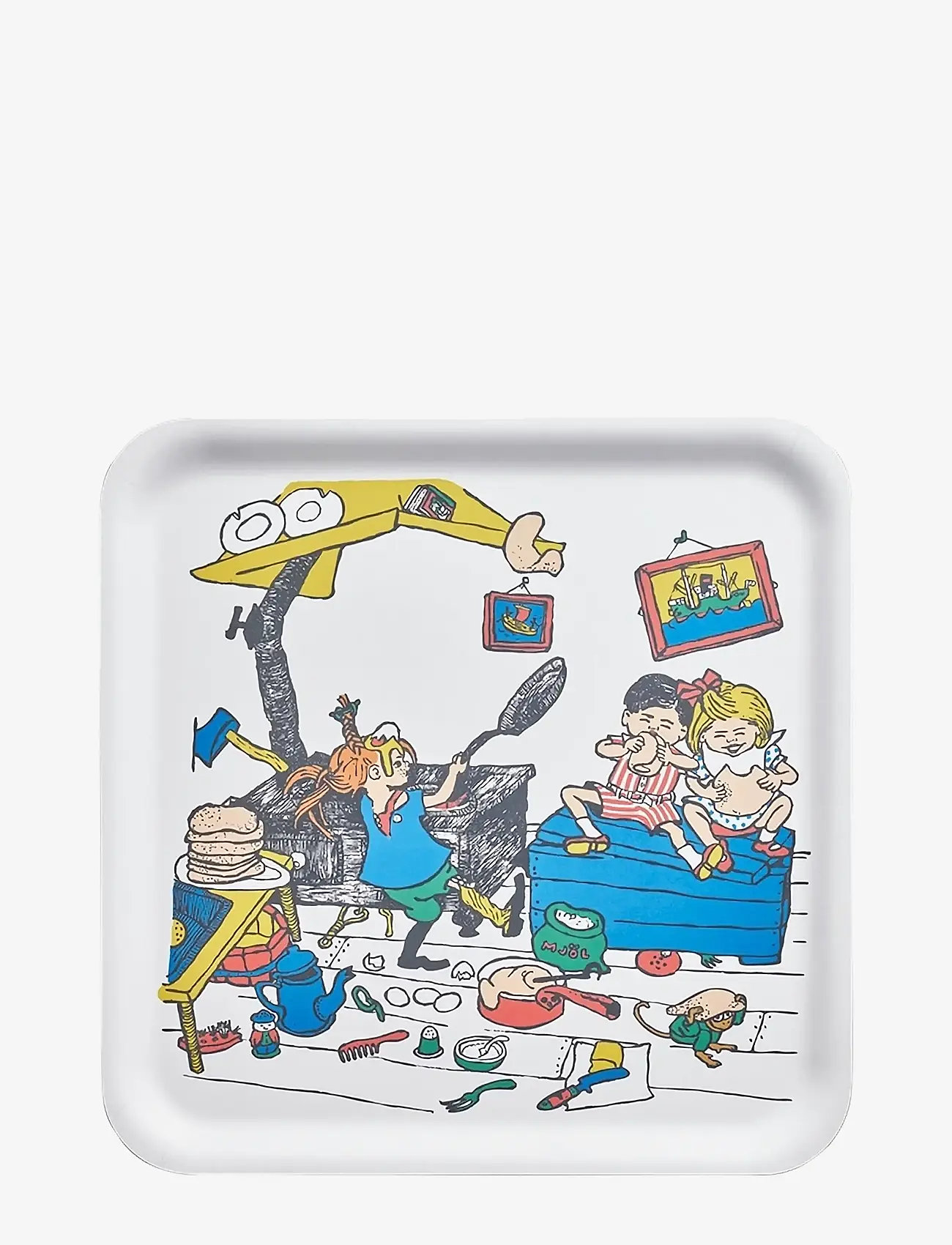 Pippi Longstocking - Tray 33x33cm Pancakes - cooking - white - 0