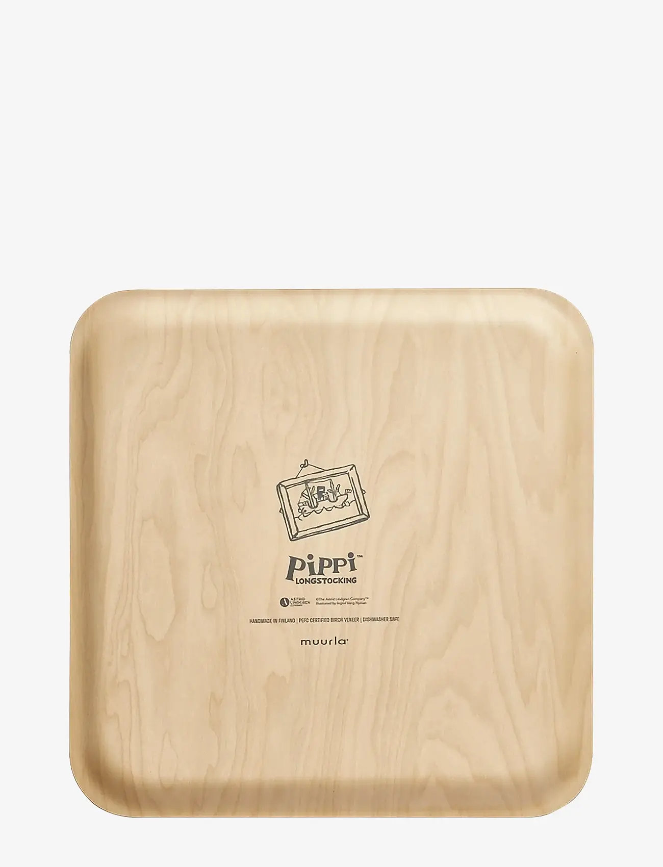 Pippi Longstocking - Tray 33x33cm Pancakes - cooking - white - 1