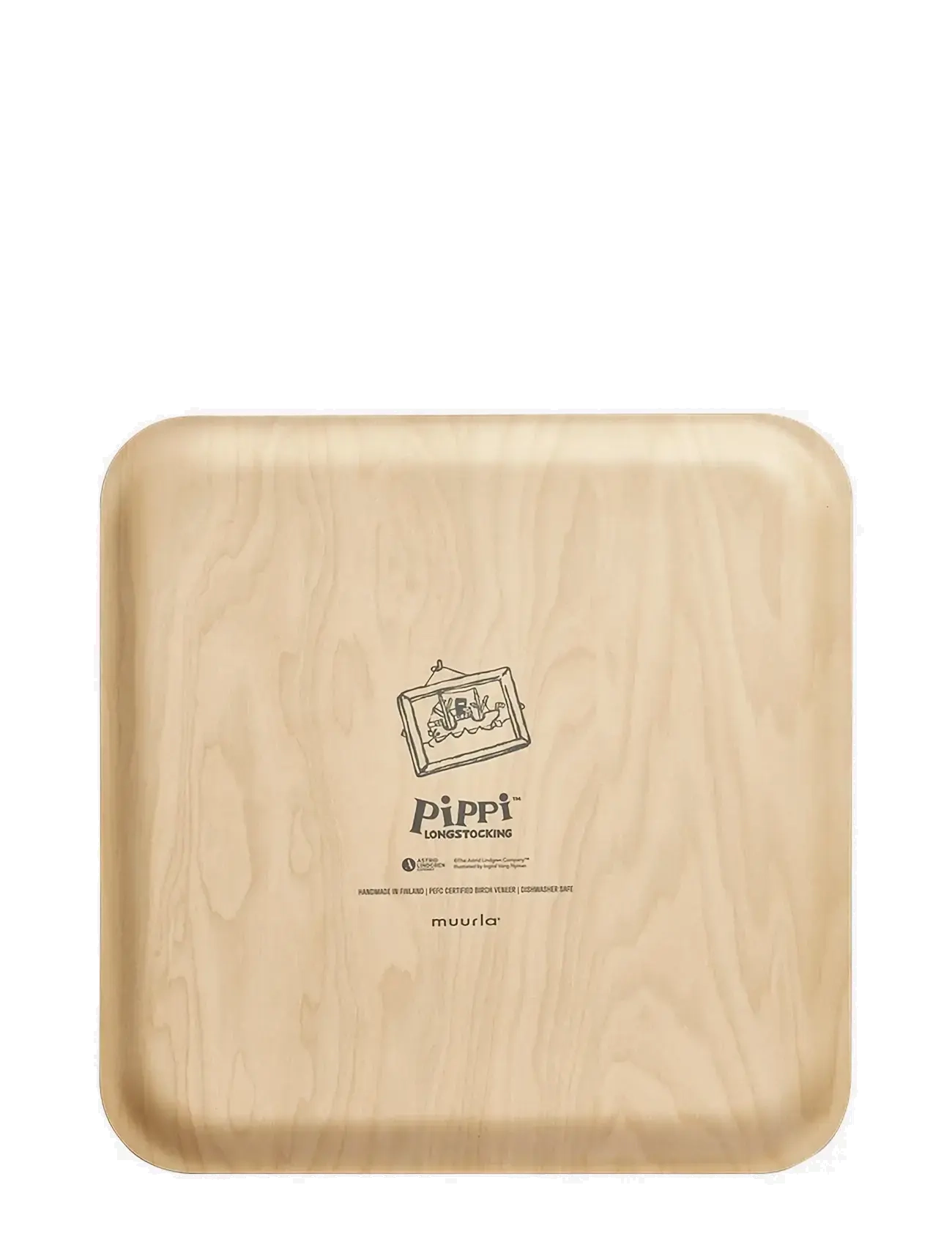 Pippi Langstrømpe - Tray 33x33cm Pancakes - matlaging - white - 1