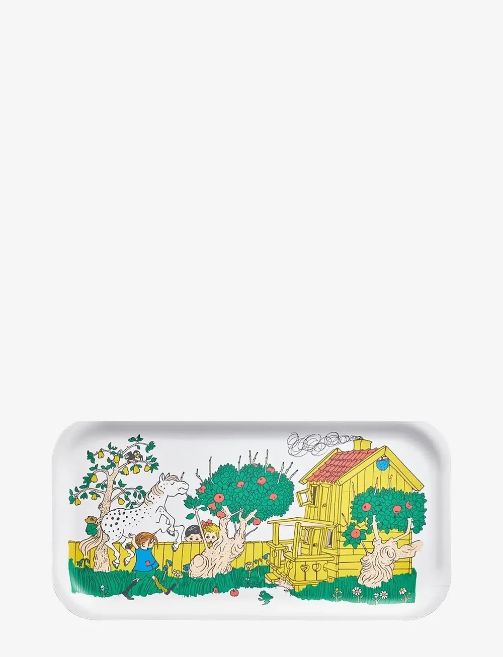 Pipi Pikksukk - Tray 43x22cm The Way Home - toiduvalmistamine - white - 1