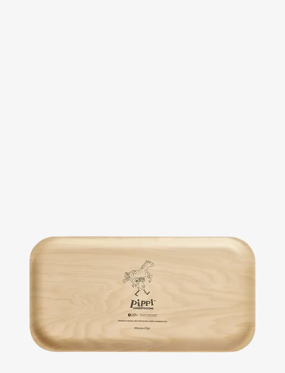 Pipi Pikksukk - Tray 43x22cm The Way Home - toiduvalmistamine - white - 2