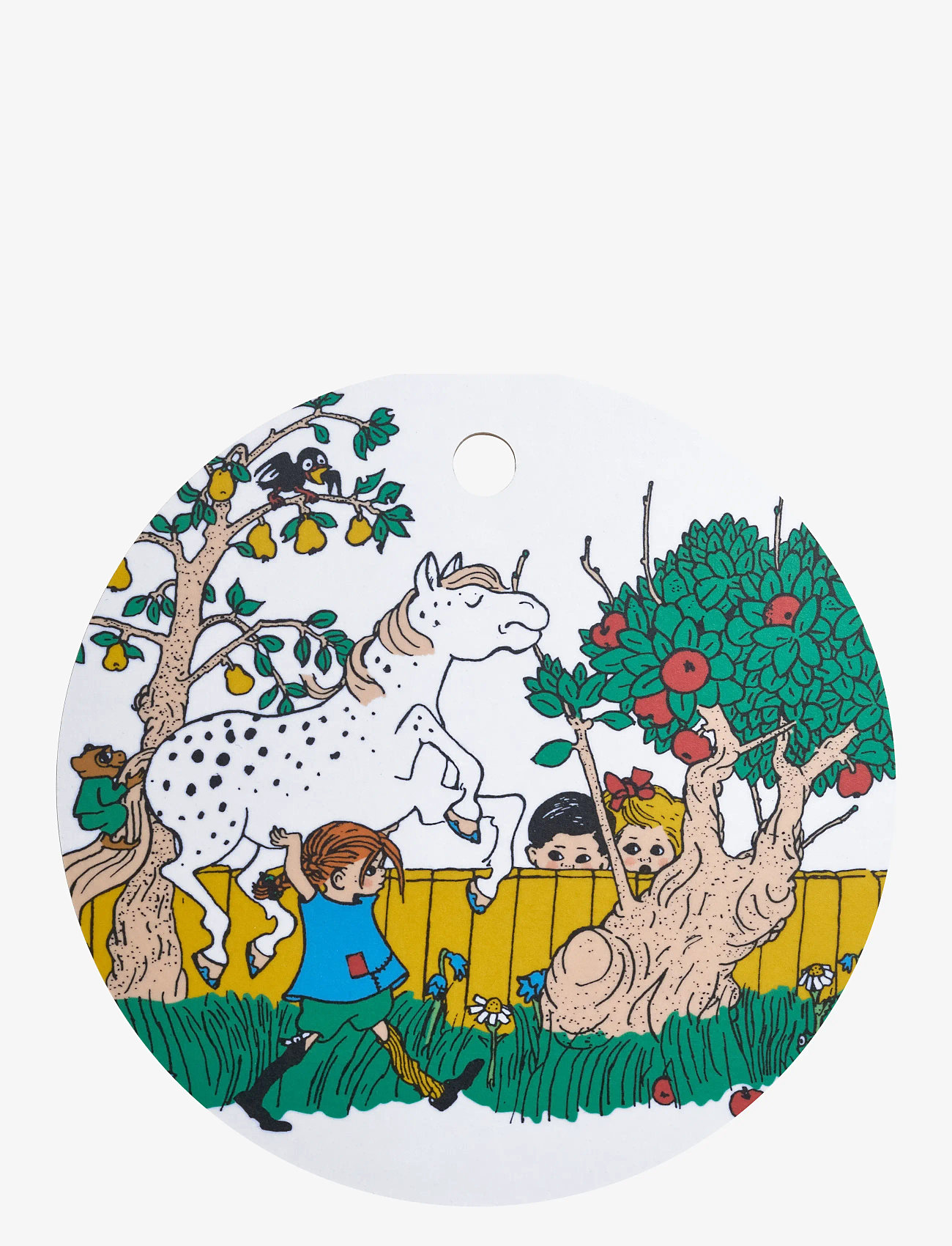 Pippi Langstrumpf - Pippi trivet 20cm The Way Home - kochen - white - 0