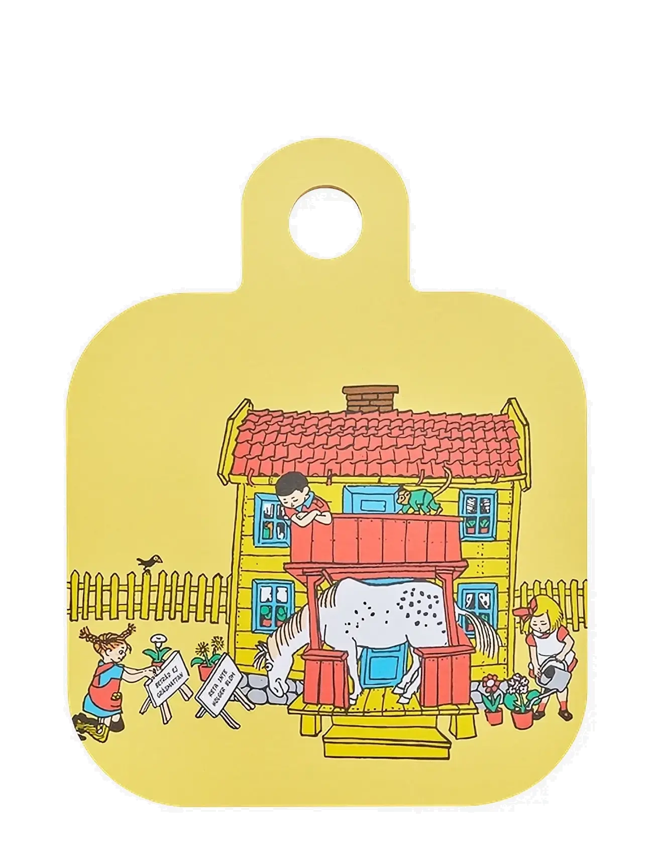 MUURLA Skære- Og Serveringsbræt 25x32 Cm Villa Villekulla Patterned - 25X32CM - Kinder