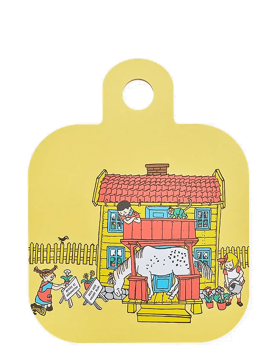 Pipi Pikksukk - Chop&Serve board 25x32cm Villa Villekulla - toiduvalmistamine - yellow - 0