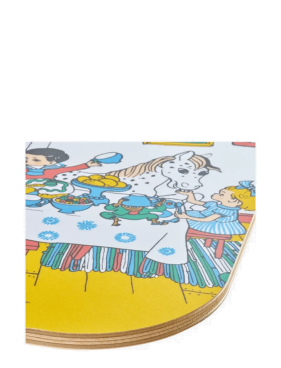 Pipi Pikksukk - Chop&Serve board 25x32cm Villa Villekulla - toiduvalmistamine - yellow - 2