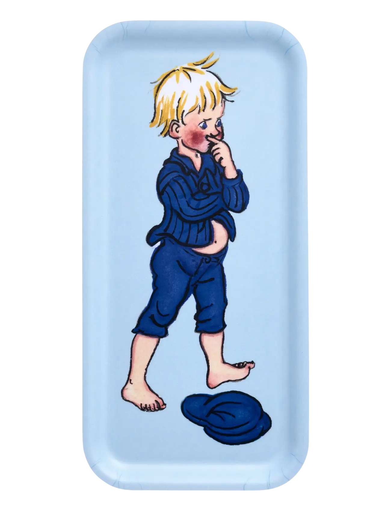 Muurla Emil tray Emil 27x13cm - Nyheder - BLUE / blue