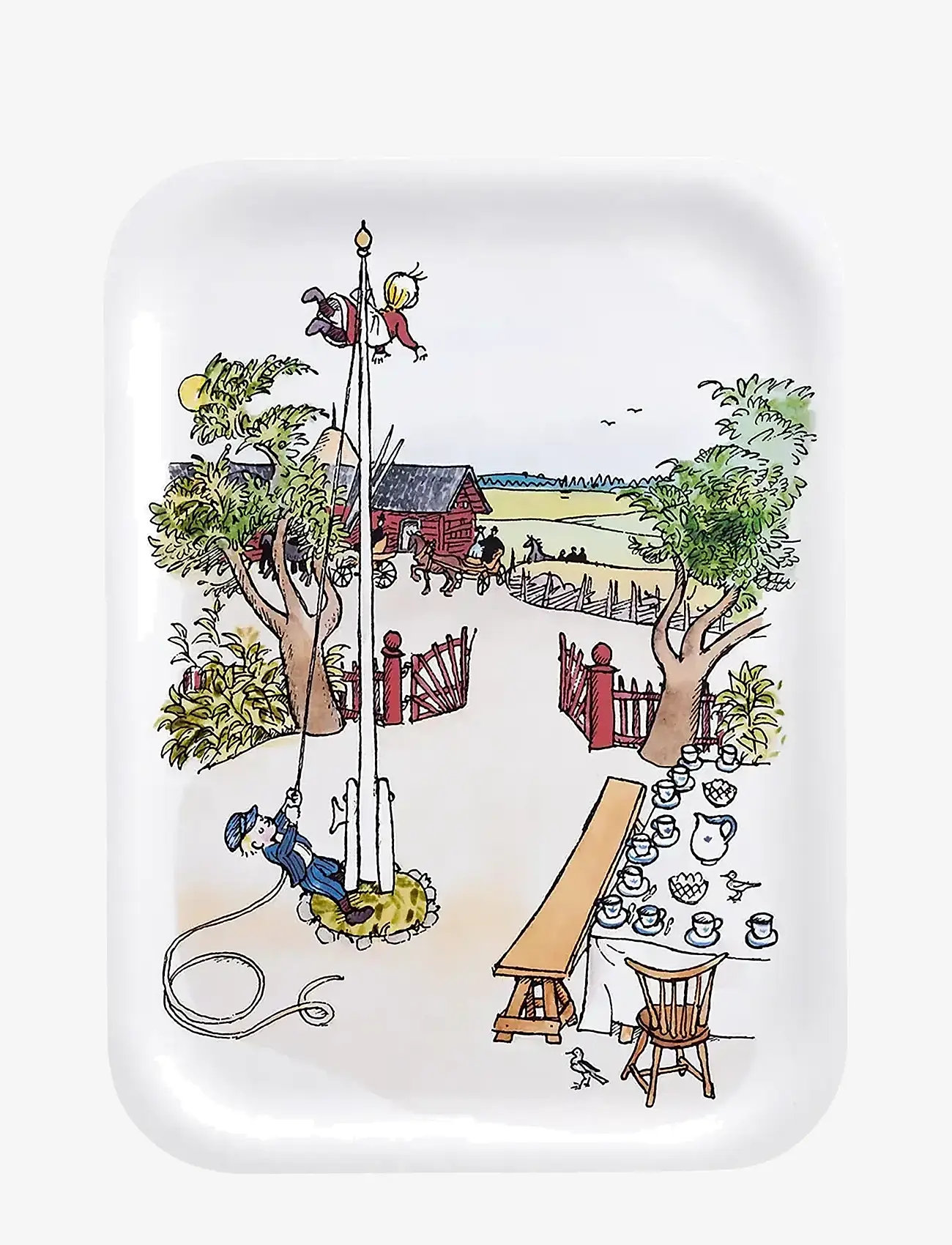 Muurla - Emil tray The Flagpole 27x20cm - cooking - white - 0