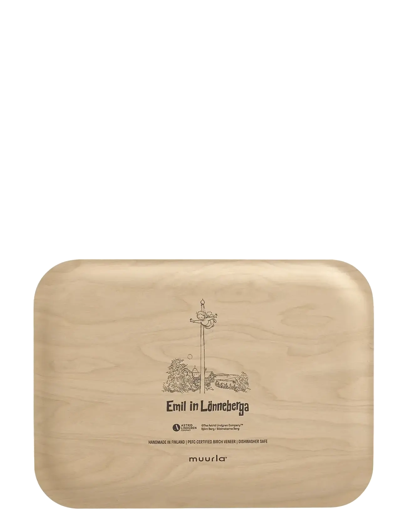 Muurla - Emil tray The Flagpole 27x20cm - die niedrigsten preise - white - 1