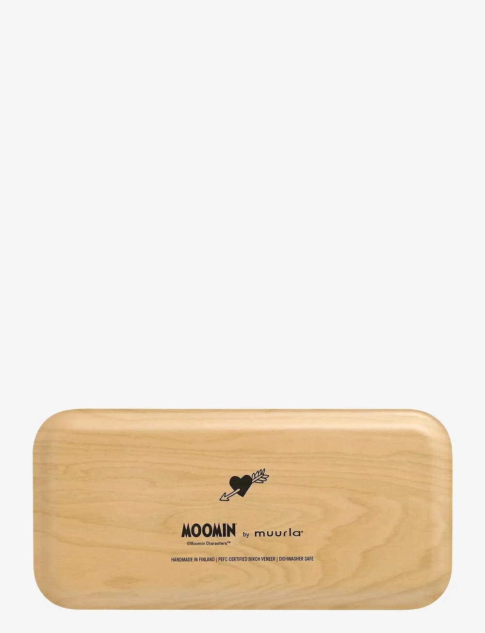 Muurla - Moomin tray Heart 27x13cm - kandikud - pink - 1