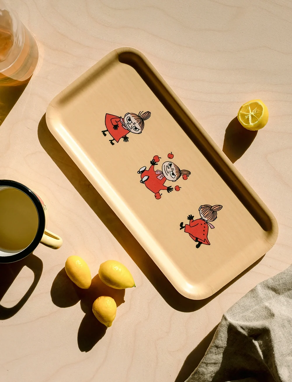 Muurla - Moomin tray Retro Little My 27x13cm - kandikud - yellow - 2