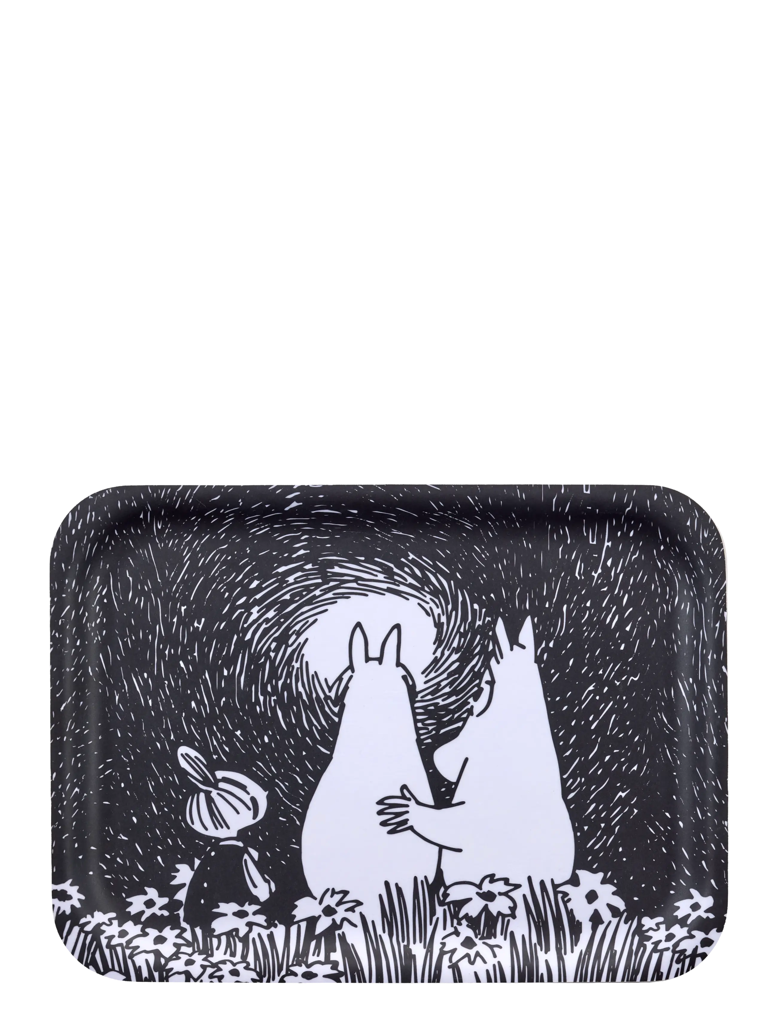 Muurla Moomin tray Friendship 27x20cm - Geschirr - BLACK / black