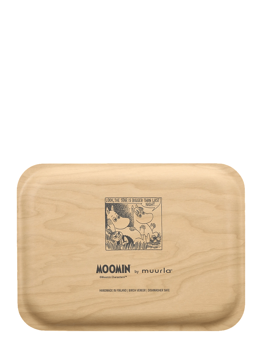 Muurla - Moomin tray Friendship 27x20cm - tabletts - black - 2