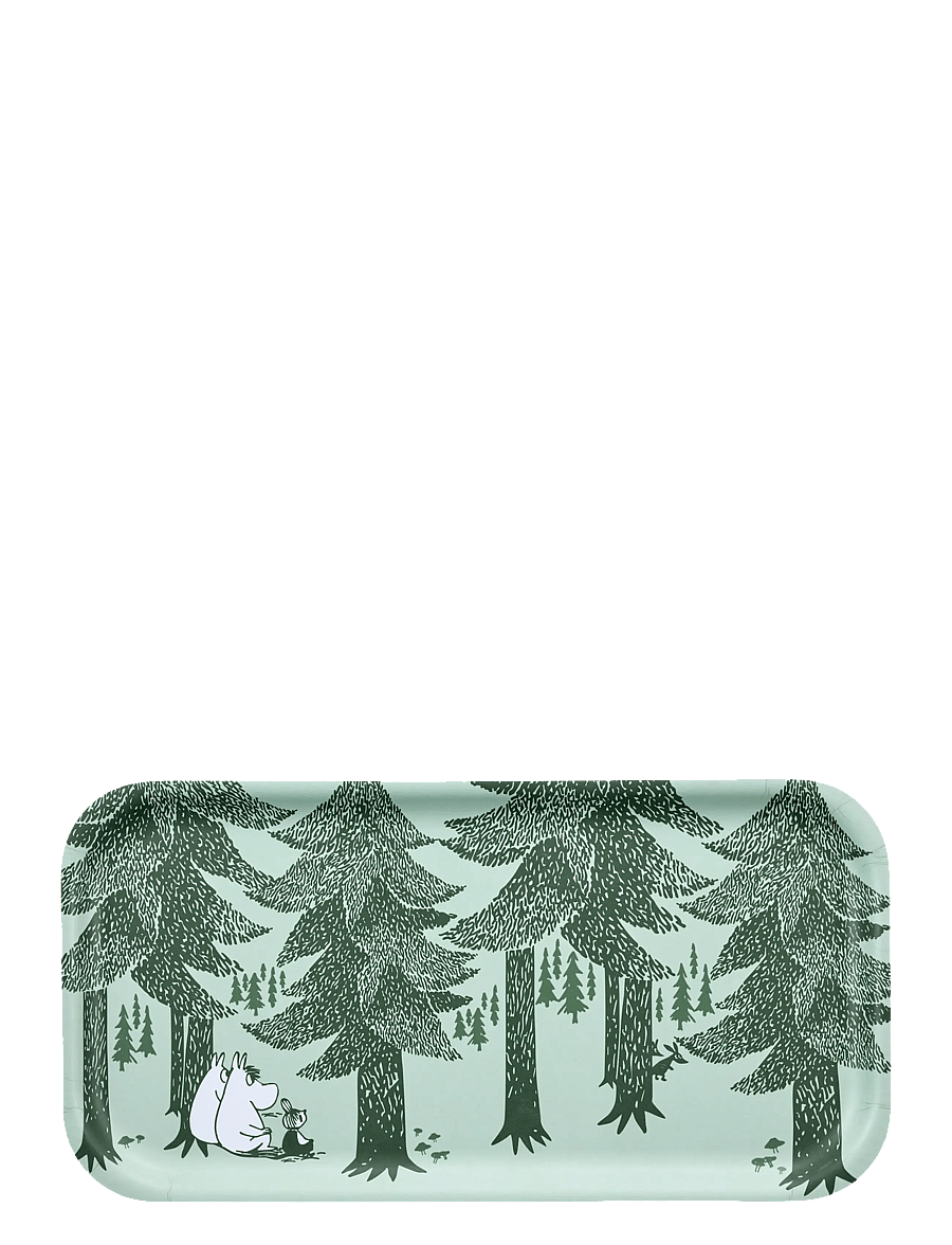 Muurla - Moomin tray Forest 43x22cm - tabletts - green - 1
