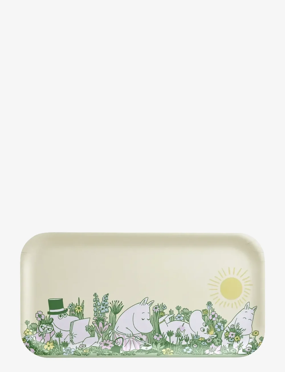 Muurla - Moomin tray In the Garden 43x22cm - kochen - yellow - 0