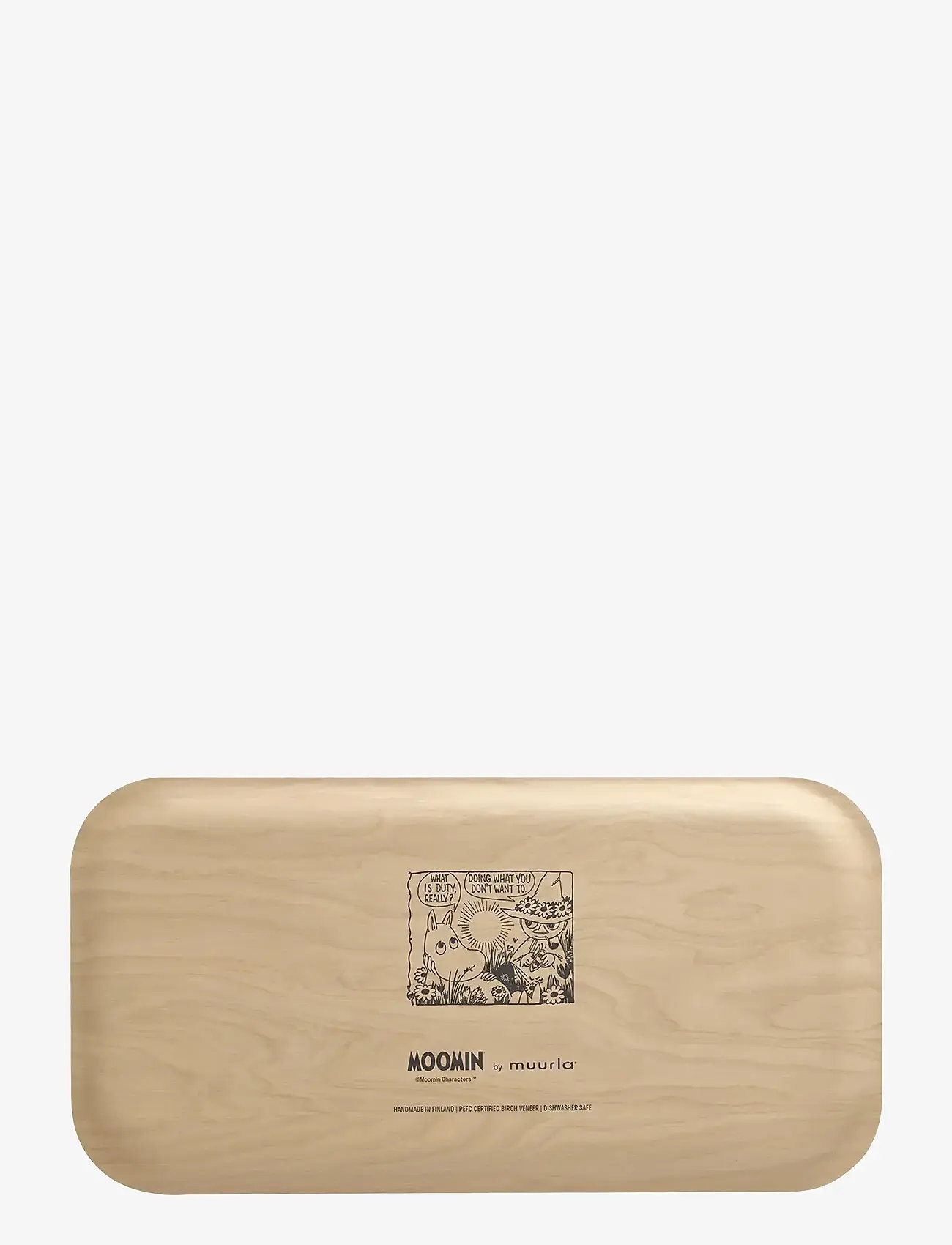 Muurla - Moomin tray In the Garden 43x22cm - yellow - 1