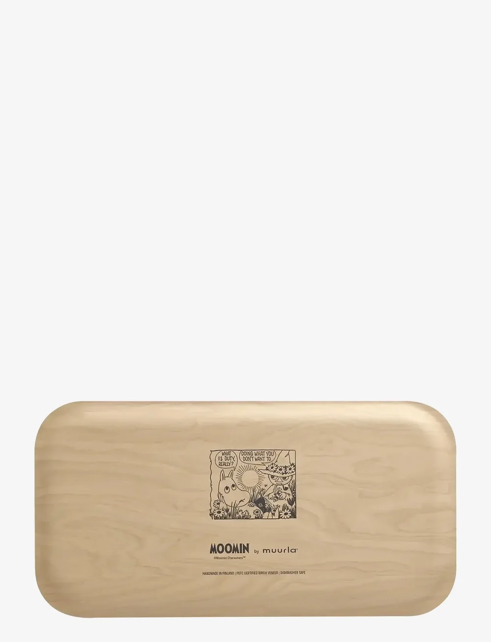 Muurla - Moomin tray In the Garden 43x22cm - kochen - yellow - 1